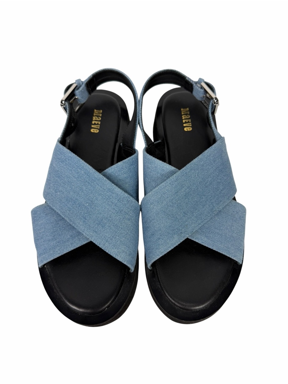 Anthropologie Maeve Platform Chrissy Sandal Blue Size 6-6.5(37) NWOB - Picture 5 of 13